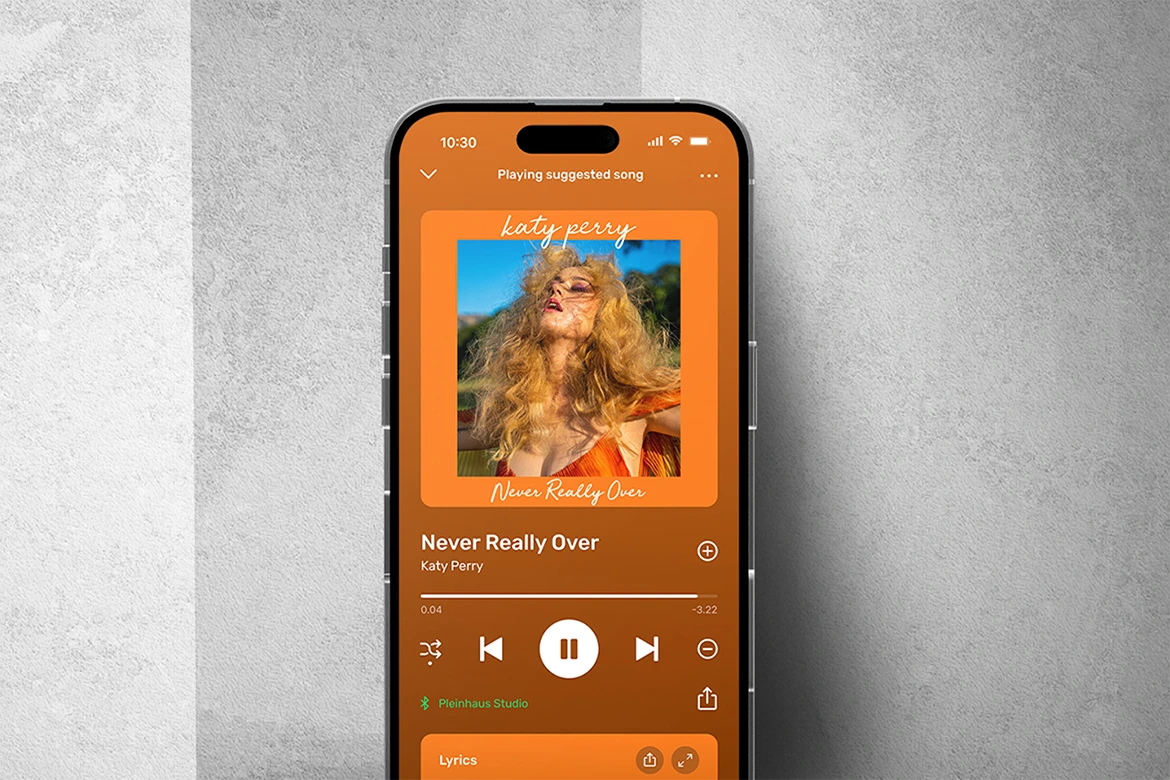 Katy Perry’s Never Really Over single artwork using Jelytta Handwritten Script